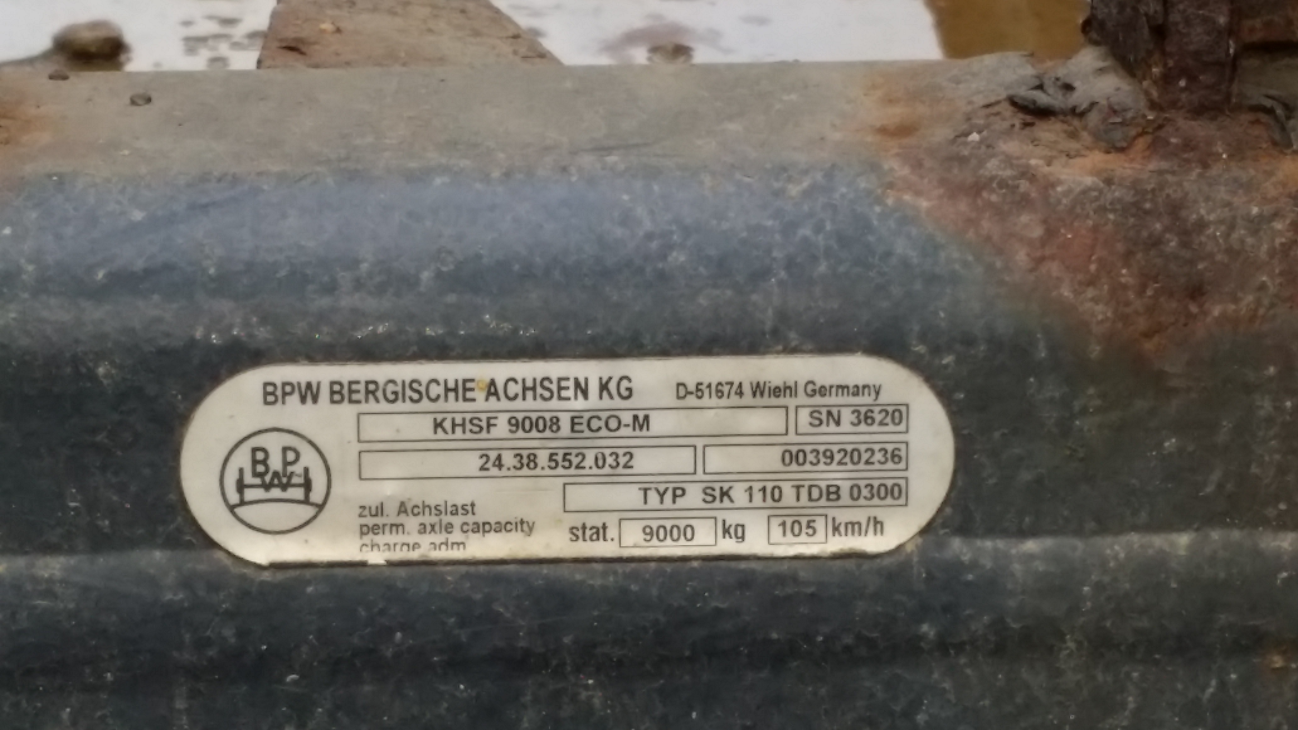 Trommel, 8-Loch, Spurbreite 2.100mm, 2x vorhanden